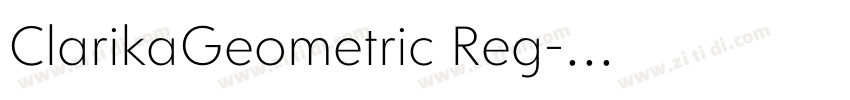 ClarikaGeometric Reg字体转换